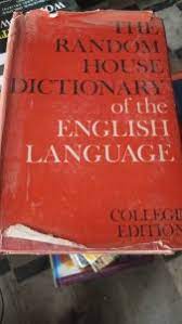 Random Hous Dictionary Of English Language